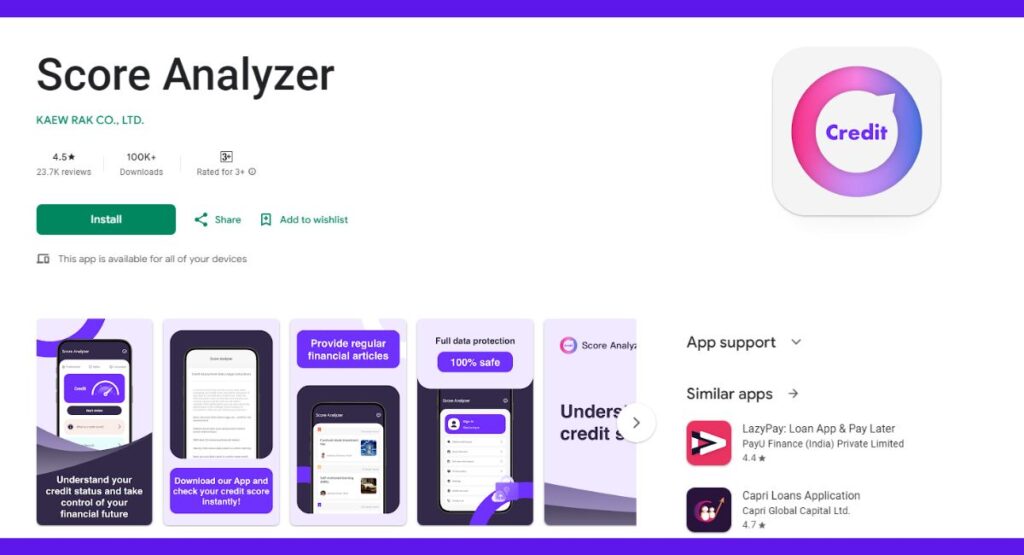 Score Analyzer Loan App Download