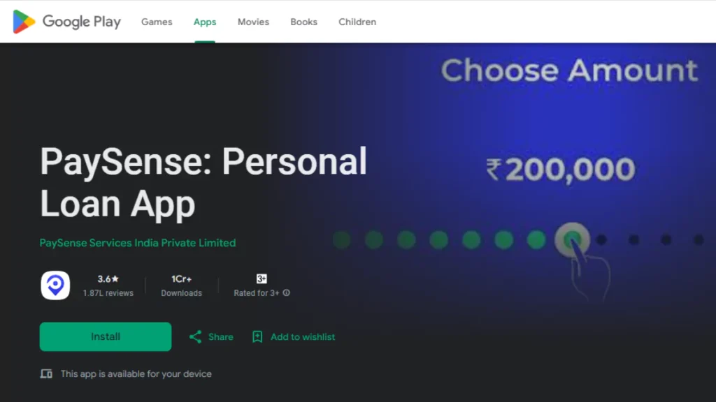 paysense download