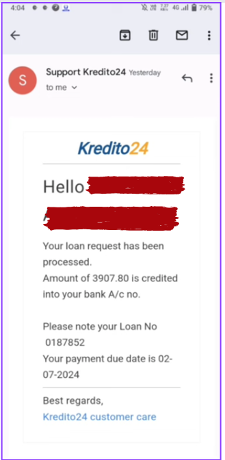 Kredito24 Loan Amount