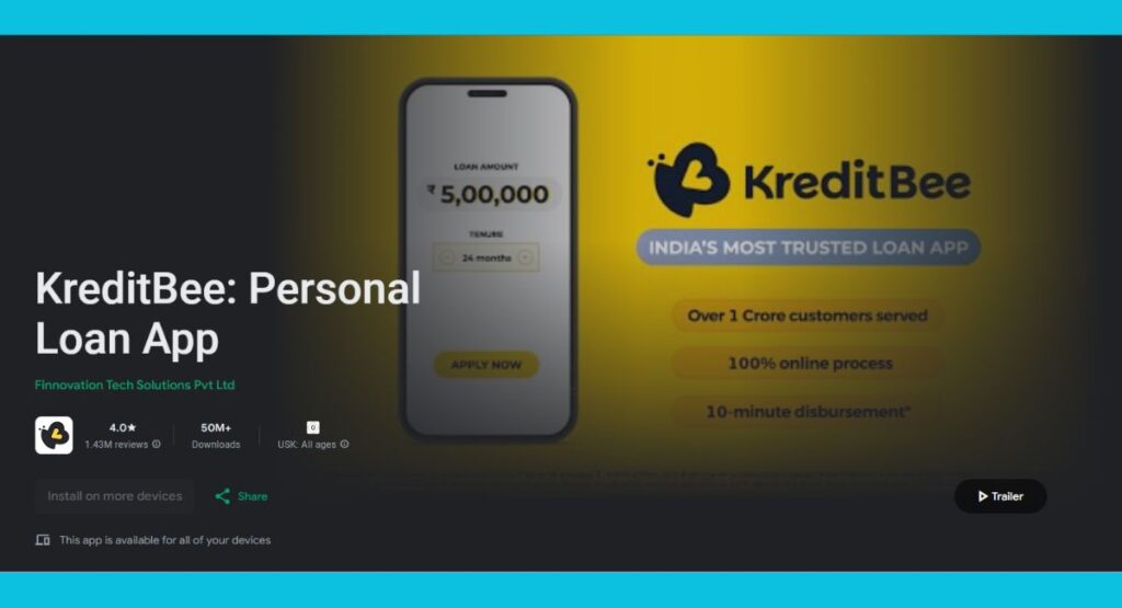 kreditbee personal loan App Real or Fake